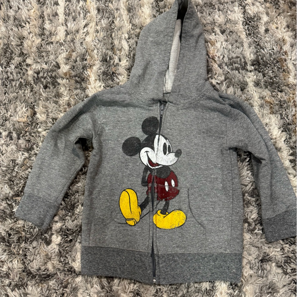 Kids Mickey Mouse Disney Zip Up Hoodie